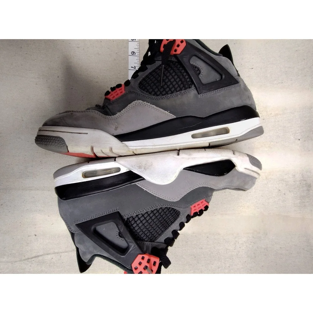 Nike Air Jordan 4 Retro Infrared Grey Black DH6927-061 Mens Size 11.5‎